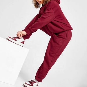 Conjunto Deportivo de Invierno para Mujer, Talla Grande, de Algodón y Felpa, Personalizado, de 2 Piezas, Sudadera con Capucha y Pantalones Holgados - Product Image 2