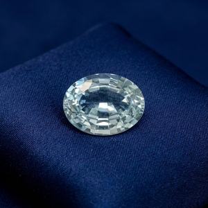 Aigue-marine bleu ciel naturel 2,00 carats taille ovale, pierre précieuse en vrac, pierre de naissance de mars, pour la fabrication de bijoux, vente en gros, fait main, tiers - Product Image 1