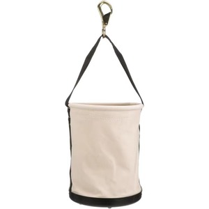 Canvas Cylindrical Heavy Duty Waterproof Power Tool Bag Hard Bottom Toilet Bucket Electrician High-Altitude Worker Hanging Bag - Product Image 1