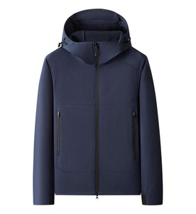 DAIZEN <b>STAR</b> INTERNATIONAL Men's Hooded Puffer <b>Jacket</b> Windproof Zipper Front Solid Color Casual Regular Fit Winter Polyester - Product Image 5
