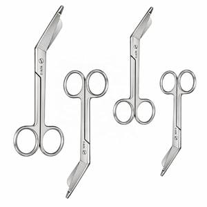 ชุดกรรไกรตัดผ้าพันแผล MJW Surgical Lister Bandage Scissors 4 ชิ้น ขนาด 3.5 4.5 5.5 7.25 นิ้ว ปลายมน ทำจากสแตนเลส สำหรับปฐมพยาบาลและอุปกรณ์การแพทย์ ได้รับมาตรฐาน CE - Product Image 4