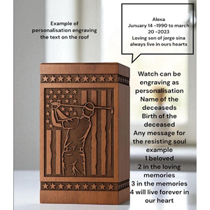 Designer Engraved Wooden Urn Box Manufacturer - Product Image 5