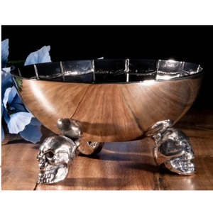 Tableware Decoration Food Serving Fruits And <b>Nuts</b> Serving Wooden Bowl Inner Enamel Printed Finishing <b>Nut</b> <b>Cracker</b> Serving Bowl - Product Image 5