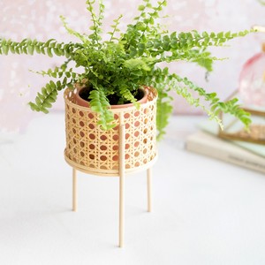 Support de plantes en rotin naturel, prix le plus bas, décoration intérieure, artisanal - Product Image 6