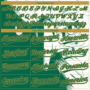 Camiseta de Béisbol Unisex Splendid Apparel con Estampado por Transferencia de Calor Personalizado, Yourteams 00, Verde y Blanco, Poliéster, Manga Corta, Absorbe la Humedad - Product Image 5