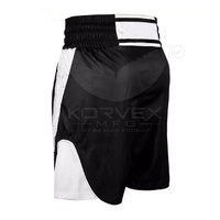Shorts de boxe personnalisés en matériau performant mi-résistant, ajustement flexible, séchage rapide, écologiques, avec personnalisation de marque, vêtements d'entraînement