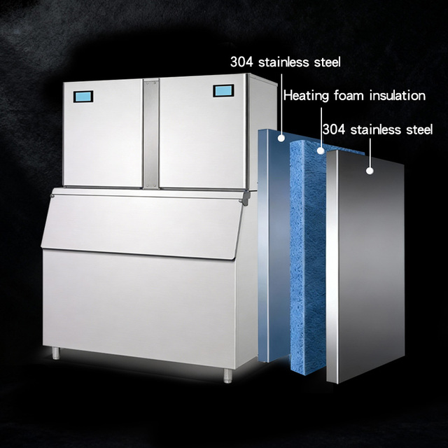 Gourmet Cylinder Ice Maker with Compressor for Commercial Use-High Productivity Hard Clear Ice