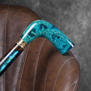 Élégante canne de marche en bois pour femmes, bâton de randonnée en bois avec embout en caoutchouc, canne de marche rustique faite à la main - Product Image 6