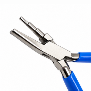 MANAN INSTRUMENTS Alicates de Precisión de Acero Inoxidable para Joyería, Mango Redondo Azul, 100g, para Fabricación de Collares y Bricolaje - Product Image 2