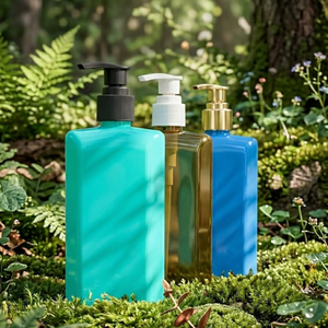 ขวดเจลอาบน้ำทรงเหลี่ยม PET เป็นมิตรกับสิ่งแวดล้อมของ Pavico สำหรับครีมทาหน้าและโลชั่น  รับออกแบบโลโก้/กราฟิกตามสั่ง โรงงานฝูโถว - Product Image 3