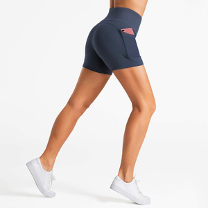 ชุดโยคะขาสั้นพร้อมผ้าสไปเด็กซ์ยืดหยุ่นสำหรับผู้หญิง - Product Image 2