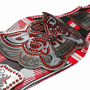 Cinturón de Campeonato de la Serie Bella Signature de Divas, Piel de Vaca, 51 Pulgadas, Hebilla de Aleación, Hecho a Mano en Pakistán - Product Image 1