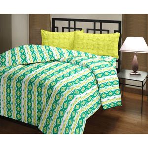 Nature Bliss 20s Cotton Dohar Soft Lightweight 60x90 Inch <b>Fitted</b> <b>Sheet</b> <b>Queen</b> Double Twin Sizes Bedspread for Home or Hotel - Product Image 1