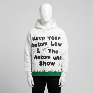 Sweat-shirts à capuche pour hommes avec impression graphique personnalisée, vente en gros, blancs, oversize, en molleton, impression en relief, streetwear, fabricant - Product Image 3