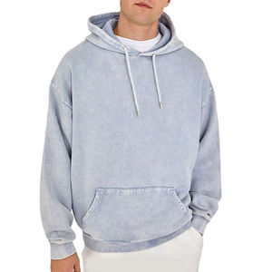 Sudaderas con Capucha Extra Grandes de Fábrica de 500 GSM para Hombre, Sudaderas con Capucha de Forro Polar Vintage de Alta Calidad, Estilo Hip Hop, sin Cordones - Product Image 1