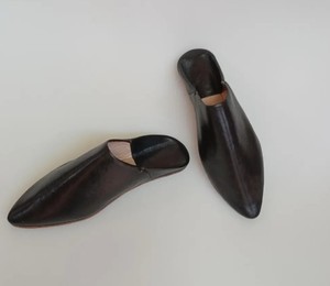 Zapatillas marroquíes completamente cosidas a mano / zapatillas para mujer / zapatillas para hombre / artesanales - curtido natural - Product Image 2