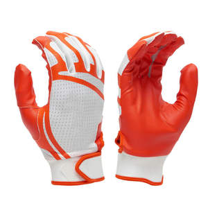 Gants de frappe de baseball en cuir véritable de haute qualité, respirants, avec logo personnalisé, fermeture auto-agrippante ambidextre, design antidérapant - Product Image 6