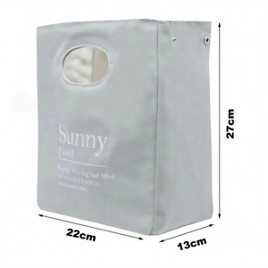 Sac fourre-tout en toile durable EcoDari avec poignée découpée pour articles lourds, style tendance, sac de courses réutilisable en coton renforcé - Product Image 2