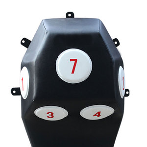 Cible de frappe murale en cuir microfibre pour entraînement intensif de boxe, MMA et kickboxing, sac de frappe mural pour entraînement rapide - Product Image 6