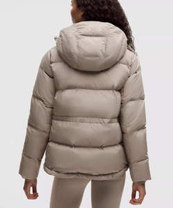 Top Selling Custom Logo Women's Puffer genuine <b>Jacket</b> Ash Grey Lightweight Water Proof Winter <b>Warm</b> Puffer <b>Jacket</b> for women - Product Image 2