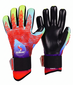 Professional High-Match Unisex Football Goalkeeper <b>Gloves</b> SUBHAY New Natural Latex Half Pipe Finger Reverse Bag Negative Cut - Product Image 1