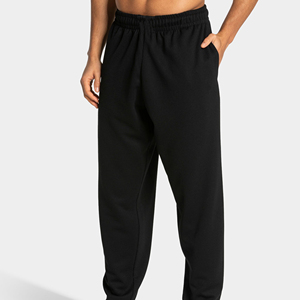 Men's High Quality 100% Cotton Jogging Sweatpants Casual Sports Style Straight Leg Pants Custom <b>Logo</b> Breathable Sweat pants - Product Image 1