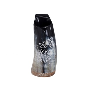 Jarra Vikinga de Cuerno de Búfalo, Ecológica, Hecha a Mano, de Inspiración Medieval, Pulida, Auténtica, para Navidad o Cumpleaños - Product Image 3