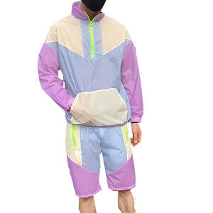 Conjunto de 2 Piezas de Chaqueta Cortavientos Impermeable Informal de Invierno para Hombre, Traje Deportivo Ligero de Nailon Ecológico con Cremallera, Personalizado - Product Image 1