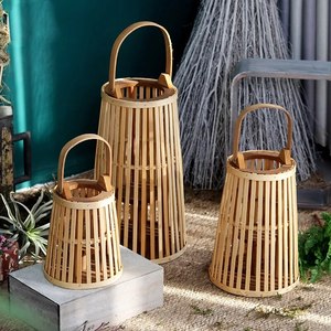 À la mode de haute qualité à la main écologique bougeoir personnalisé Durable bambou tissé à la main bohème lanterne pour la décoration de la maison - Product Image 5