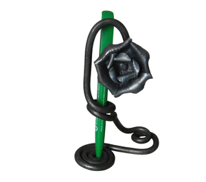 Iron Metal Round Pen <b>Pencil</b> <b>Holder</b> with Black Finish Light Weight Contemporary <b>Desk</b> top <b>for</b> Home Office Tabletop Decor - Product Image 5