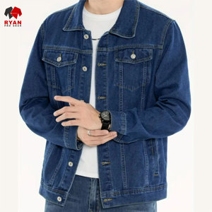 Chaqueta Vaquera Personalizada de Primera Calidad Ryan Pro Gear para Hombre con Cierre de Botones y Logotipo Personalizado - Product Image 2