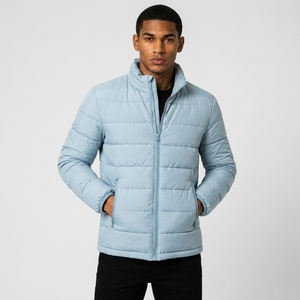 Blouson d'hiver matelassé pour homme, respirant et isolant, à col montant et fermeture éclair – En stock – Usine de vêtements personnalisés OEM/ODM - Product Image 2