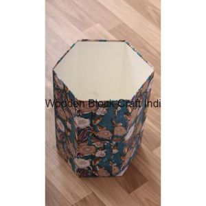 Cubo de basura hexagonal de cartón de alta calidad, diseño abierto y ecológico para uso doméstico, de oficina o hotelero, exportador indio. - Product Image 5