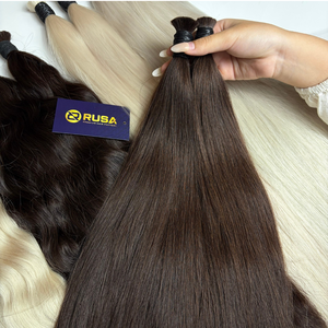 ผมต่อแบบเวอร์จิ้นแท้ ขายส่งจำนวนมาก สีตามสั่ง ซุปเปอร์ดับเบิ้ลดรอน ไม่มีส่วนผสมของเส้นผมสังเคราะห์ ผมแท้เวียดนาม - Product Image 5