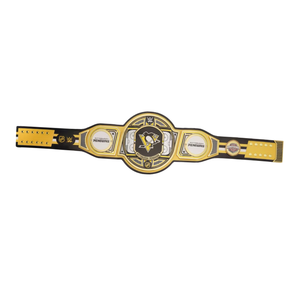 Custom Pittsburgh Penguins Championship Belt High Quality Wrestling Title Belt Collectible NHL Fan Gear Personalized Sports Belt - Product Image 6