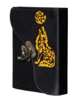 Carnet de notes en cuir de loup, couverture rigide, papier non ligné, logo personnalisé, cadeau unisexe, carnet de croquis, planificateur de voyage