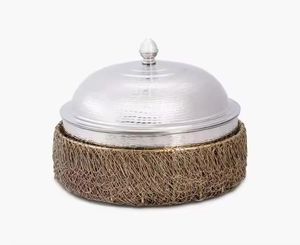 Calentadores de Comida de Acero Inoxidable de Primera Calidad, Cazuelas con Acabado Espejo, Olla Redonda Aislada con Perillas Doradas para Hostelería - Product Image 5