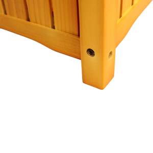 Teak legno esterno quadrato vaso da giardino per fiori ed erbe sul portico Patio contenitore vegetale fioriera per piantare all'esterno - Product Image 6