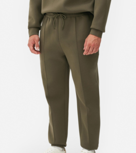 Joggers d'hiver respirants en molleton épais pour homme, coupe régulière, 100 % coton, tissu doux, broderie couleur, service OEM - Product Image 6