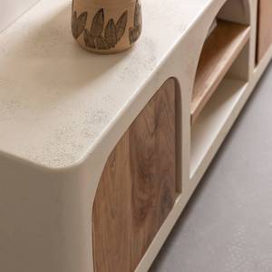 Mueble para TV Vandana Cresta Vesta en madera con efecto hormigón y madera de acacia - Product Image 2