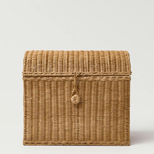 Elegant Natural Rattan <b>Clothes</b> <b>Storage</b> Trunk with Lid from Vietnam Manufacturer - Product Image 6