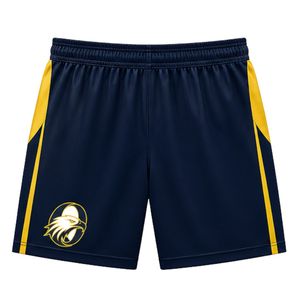 Men Navy Blue Yellow Basketball Uniform Set Jersey Shorts Sports Team Uniform <b>Athletic</b> Training Wear Game Performance - Product Image 4