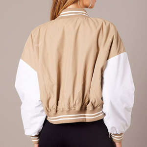 High Quality Varsity Jacket for Women Custom Cropped Varsity Jacket Women Baseball Style High School Letterman Jacket Women - Product Image 3