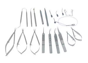 Fine Tip Micro Scissors and Forceps Kit Surgical Grade <b>Instruments</b> with Blue Anodized Aluminum Sterilization Case - Product Image 4