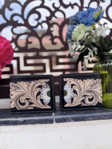 Nueva Cartera de Cuero Hecha a Mano 2026 al por Mayor para Hombre, Cartera Larga con Cremallera Multiusos, Cartera de Moda con Diseño Floral, Portamonedas, Regalo, ¡Gran Venta! - Product Image 3