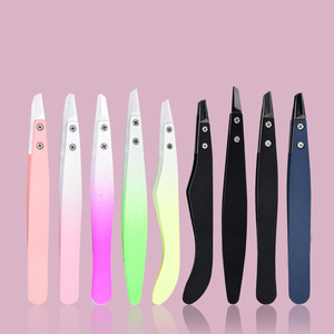 Pinzas ESD Profesionales de Acero Inoxidable, Coloridas, con Punta Curva Inclinada, de Alta Calidad, Personalizadas y de Lujo para Hombres y Mujeres - Product Image 2