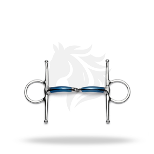 Mors à joue pleine en fer à articulation simple pour l'entraînement et le contrôle équestre - Product Image 1