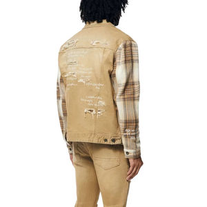 Ensemble de jeans deux pièces pour homme, sur mesure, design personnalisé, denim de haute qualité, streetwear, séchage rapide, léger. - Product Image 2