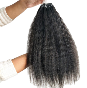 Extensiones de Cabello Humano Remy Indio Virgen Natural 100% Natural, Rizado, de Fábrica Directa, Fácil de Aplicar, sin Gorra, 105G - Product Image 3