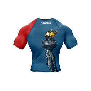 High Quality Customizable Breathable Sleeveless Rash Guard 4-Way Stretch Athletic Compression Wear 240g Fabric Body Fitting - Product Image 6